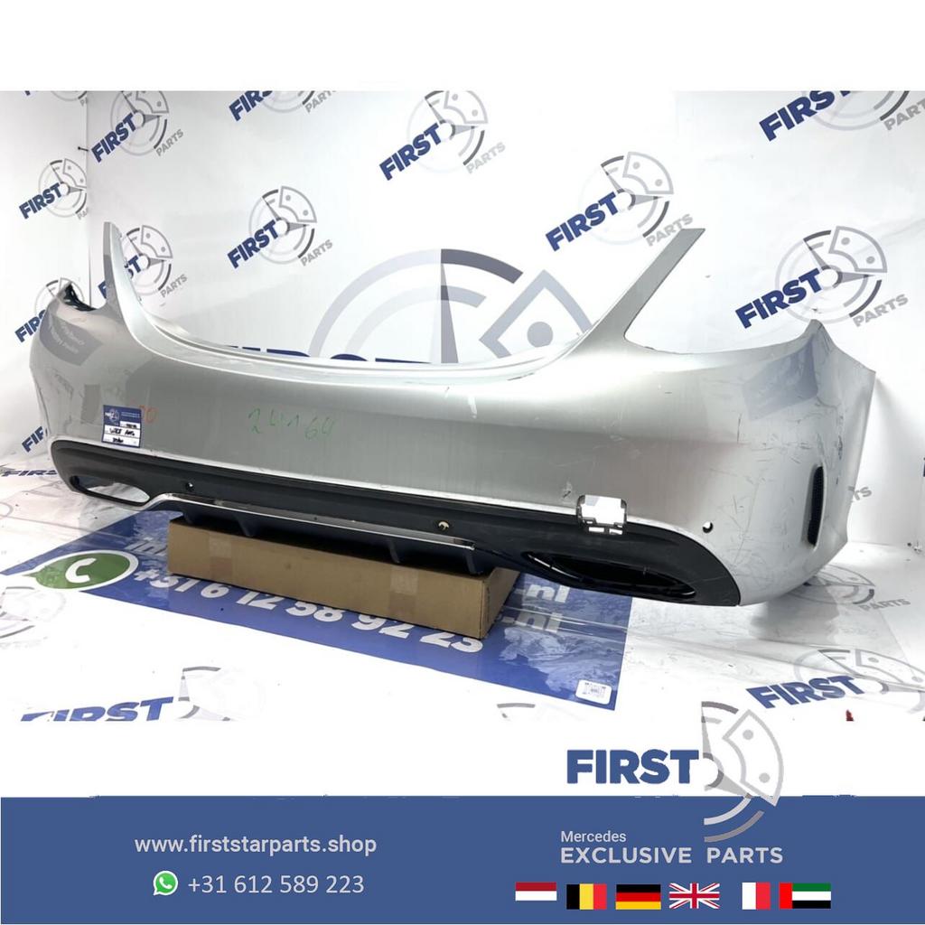 W205 FACELIFT AMG ACHTERBUMPER + DIFFUSER ORIGINEEL Mercedes, Gebruikt, -, Ophalen of Verzenden, Achter