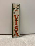 Emaille bordje Visa, Ophalen, Zo goed als nieuw