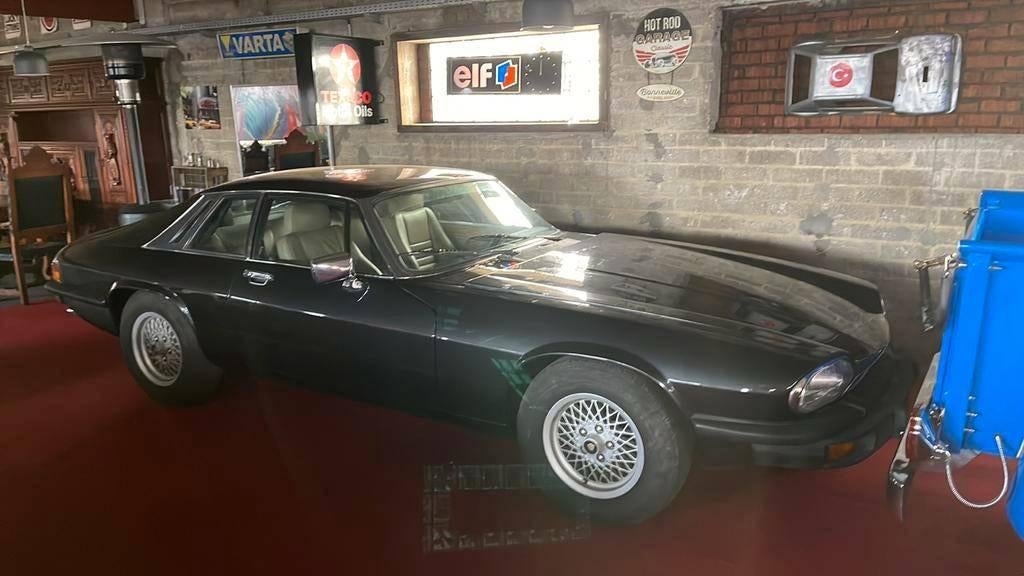 Jaquar XJS Coupe V12 Oldtimer Belgische Documenten, Auto's, Jaguar, Automaat, Zwart, Bedrijf, Elektrische ramen