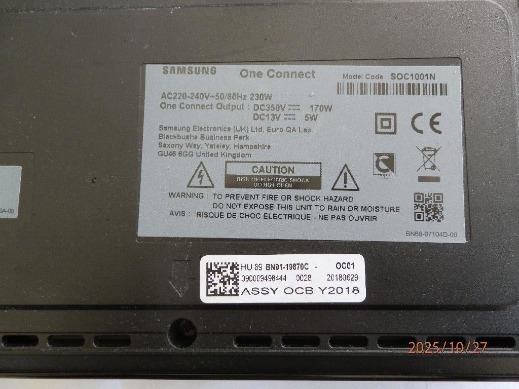 Samsung Smart TV, onderdelen, Enlèvement, Comme neuf