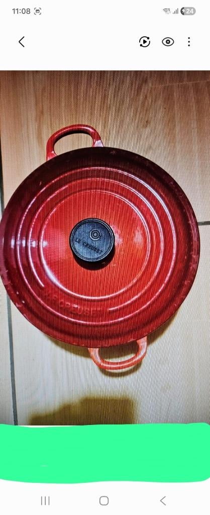 Cocotte LECREUSET, Maison & Meubles, Cuisine | Casseroles & Poêles, Enlèvement, Comme neuf