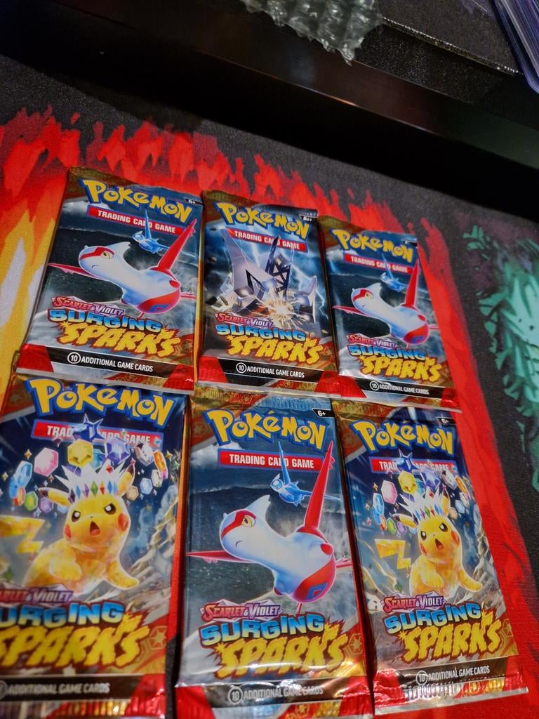 6x Surging Sparks Booster Packs! Sealed, Ophalen of Verzenden, Nieuw, Booster, Foil