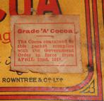 Rare WW1 Cacao ration Anglais 1918 - British ration 14 - 18, Collections, Objets militaires | Général, Enlèvement ou Envoi, Armée de terre