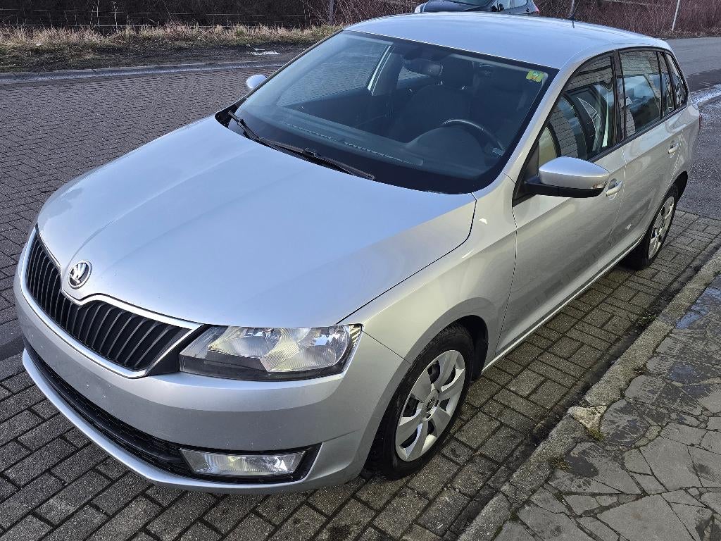 SKODA RAPID 1.4 TDI 2017 AIRCO/GPS/129.000 KM/EURO 6b, Auto's, Euro 6, Bedrijf, 66 kW, Te koop