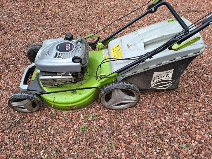 Benzine grasmaaier, Jardin & Terrasse, Tondeuses à gazon, Utilisé, Tondeuses à gazon à essence, Bac de ramassage, Enlèvement