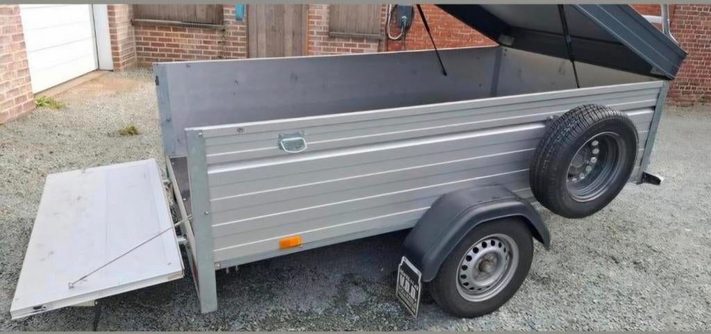 Saris aanhangwagen bagagewagen + disselbak +reservewiel, Ophalen