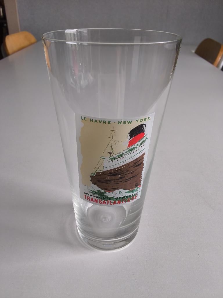 Kristalglas Cie Generale Transatlantique/Le Havre-New York, Ophalen of Verzenden, Zo goed als nieuw, Motorboot, Overige typen