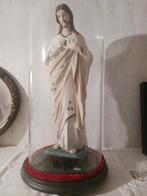 Drie religieuze beelden onder stolp, Antiek en Kunst, Antiek | Religieuze voorwerpen, Ophalen