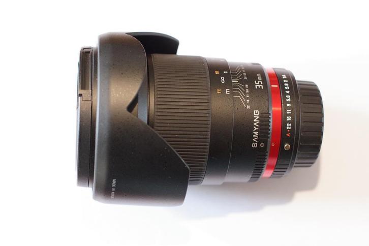 Samyang 35mm f/1.4 Asferisch voor Pentax K, Audio, Tv en Foto, Foto | Lenzen en Objectieven, Zo goed als nieuw, Standaardlens