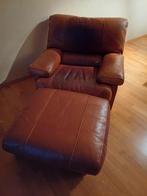 Lederen zetel met poef, Maison & Meubles, Enlèvement
