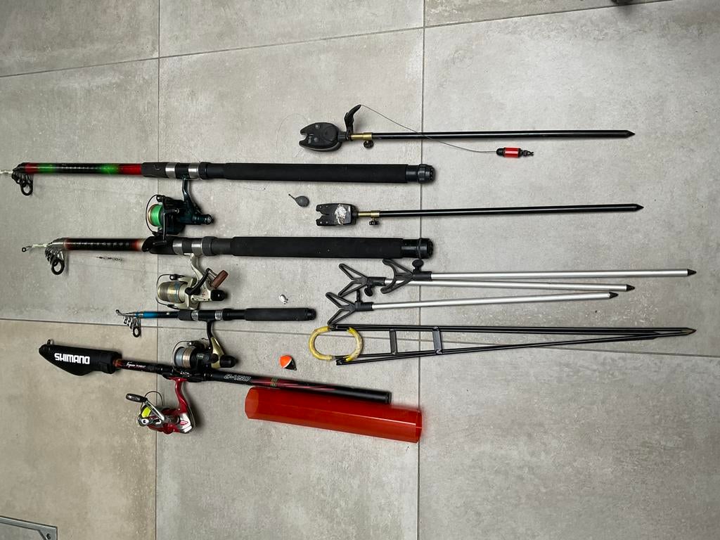 Hengels met molens, Watersport en Boten, Hengelsport | Algemeen, Ophalen, Gebruikt