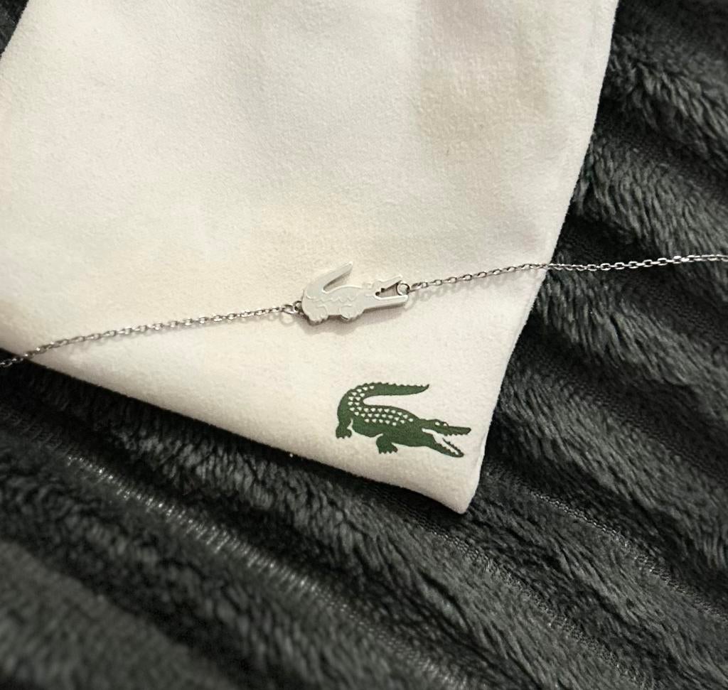 Lacoste armbandje zilver, Verzenden, Nieuw, Zilver
