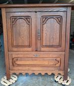 Meuble TV bois massif chêne, Maison & Meubles, Ancien, Comme neuf, Enlèvement, 50 à 100 cm