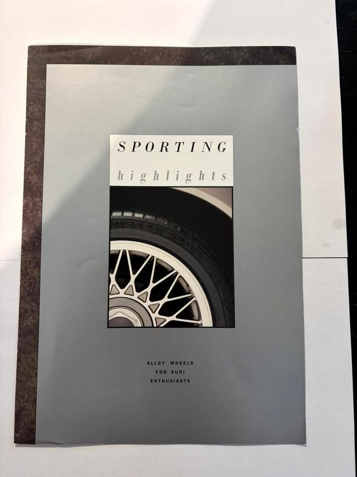 Audi 80 / 90 QUATTRO S2 RS OEM RARE SPORTING HIGHLIGHTS, Livres, Autos | Brochures & Magazines, Comme neuf, Audi, Envoi