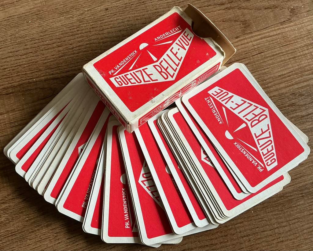 Oud kaartspel GUEUZE BELLE-VUE, Ophalen of Verzenden, Zo goed als nieuw, Speelkaart(en)