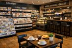 Goed draaiende krantenwinkel met horeca te koop, Ophalen