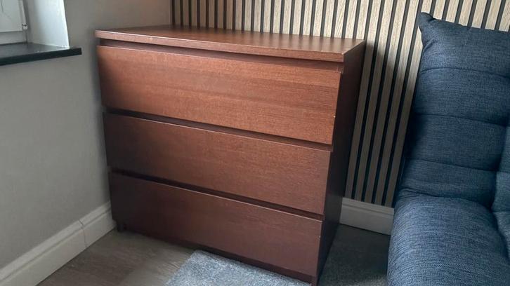 2 commodes Ikea Malm, Maison & Meubles, Armoires | Dressoirs, Comme neuf, Enlèvement