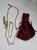 PARURE FANTAISIE BIJOUX le lot( collier, boucles, bracelet), Bijoux, Sacs & Beauté, Colliers, Enlèvement ou Envoi, Or, Utilisé