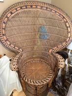 Vintage rieten Emanuella zetel, Huis en Inrichting, Ophalen, Gebruikt, Overige kleuren, Riet of Rotan