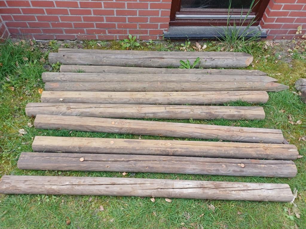 houten palen 6 euro per stuk, Enlèvement, Poteaux