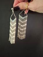 Longue boucles d'oreilles argenté bohème, Enlèvement ou Envoi, Comme neuf, Autres matériaux, Argent
