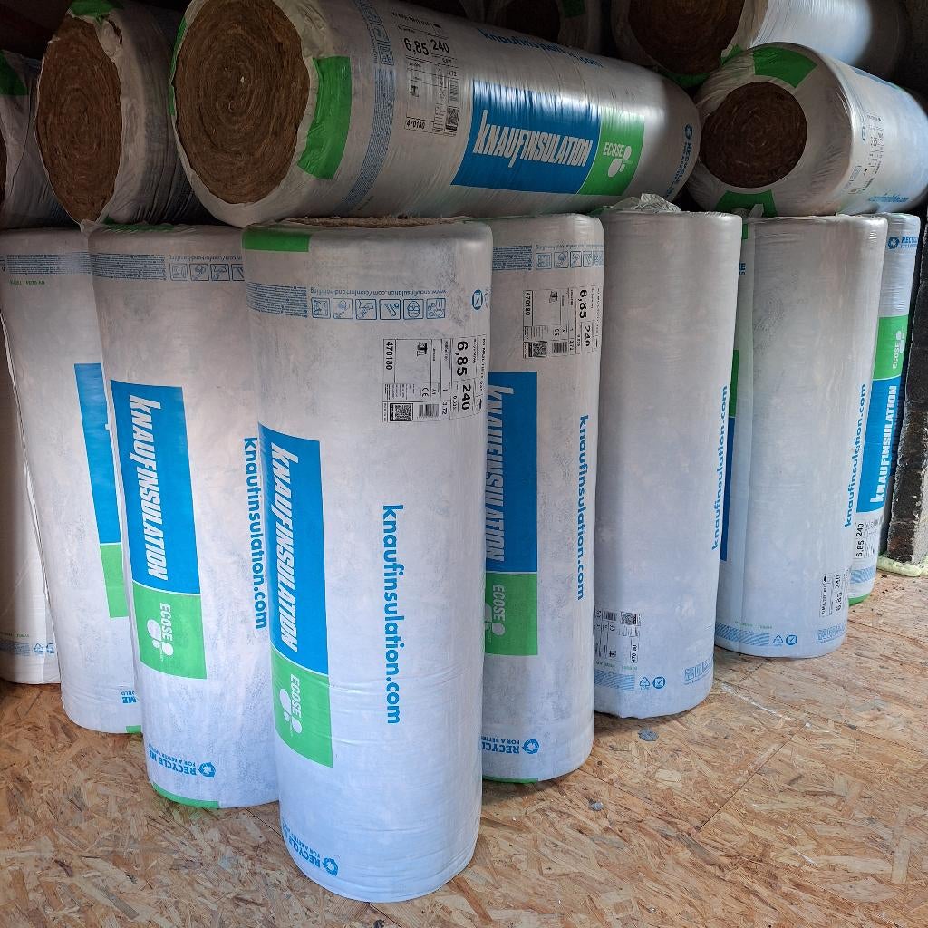 Knauf Multifit isolatie, 24 cm dik, nieuw en ongebruikt!, Ophalen, 12 cm of meer, Zo goed als nieuw, 15 m² of meer