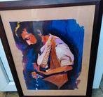 Magnifique aquarelle du musicien Eric Clapton, Antiquités & Art, Envoi