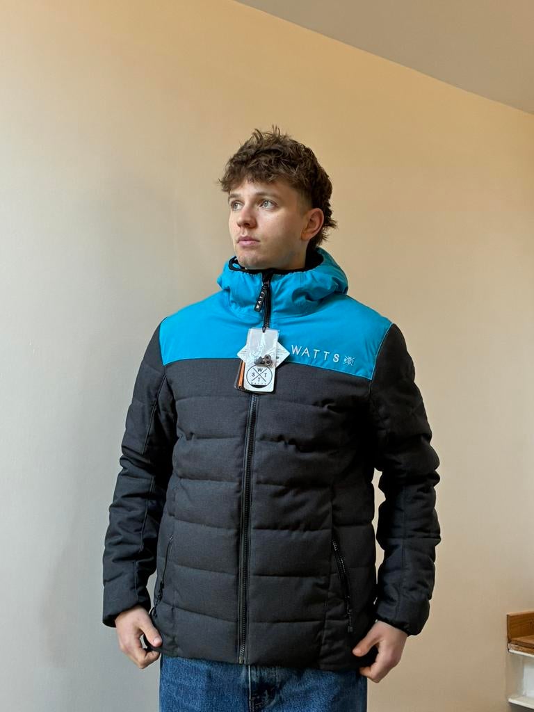 WATTS ski-jas voor heren L NEW label — waarde 250€, Kleding | Heren, Ophalen of Verzenden, Zo goed als nieuw, Blauw