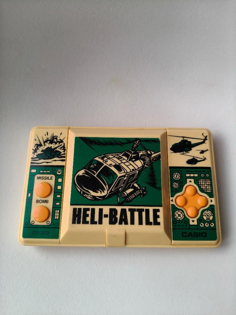 vintage handheld Casio Heli-Battle CG-370 uit 1987 zgan, Computers en Software, Vintage Computers, Ophalen of Verzenden