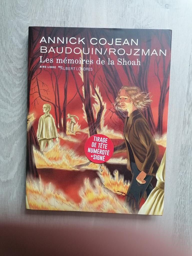 Tirage de tête numéroté et signé les mémoires de la shoah, Enlèvement ou Envoi