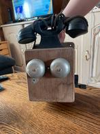 Téléphone mural ancien vintage Art Déco– Série 2748 A - Bois, Enlèvement ou Envoi