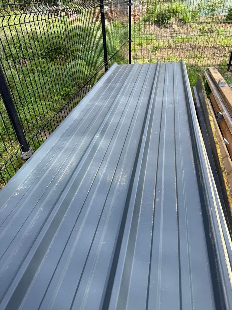 Dakplaten antraciet 3 cm isolatie, Enlèvement, Utilisé