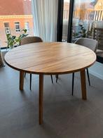 WOOOD Disc Eettafel Ø120 Eiken, Huis en Inrichting, Tafels | Eettafels, Ophalen, Zo goed als nieuw