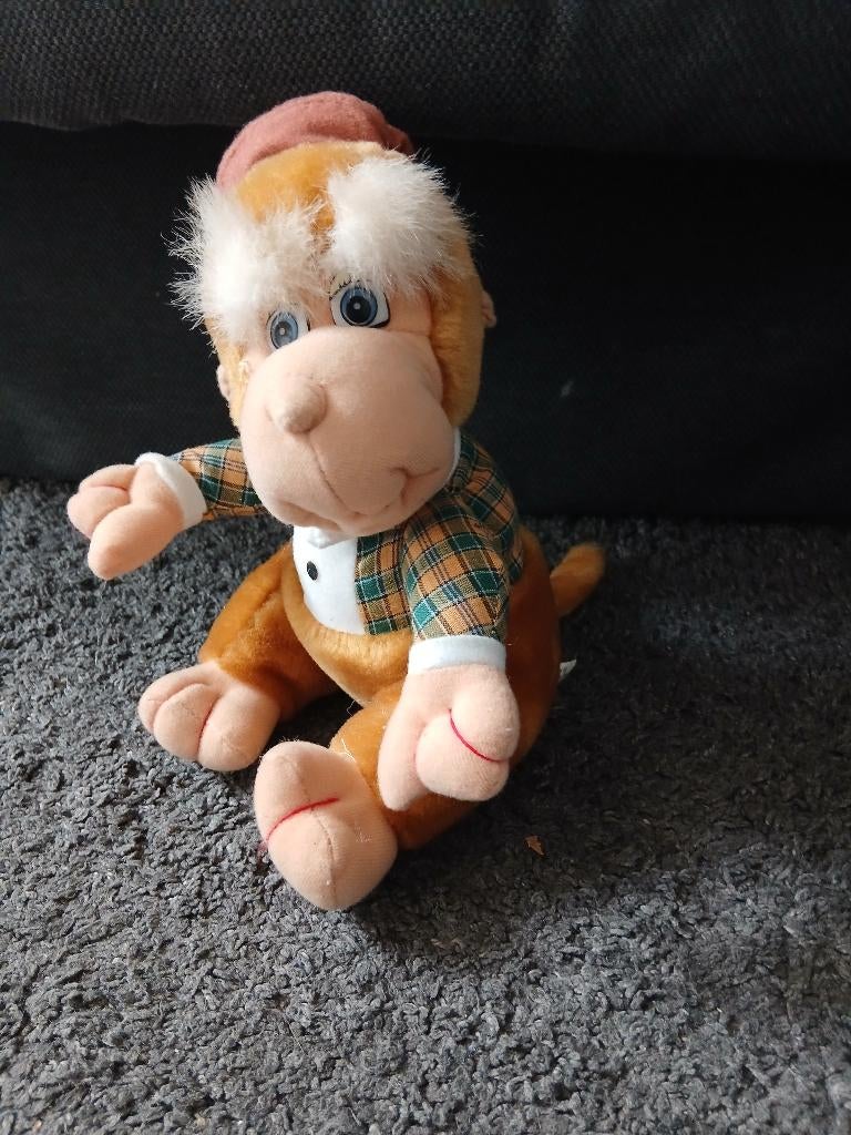 Vintage C.Toys Gent Knuffelaap - Jaren '90 - Belgisch Design, Kinderen en Baby's, Speelgoed | Knuffels en Pluche, Zo goed als nieuw