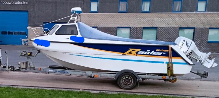 Prachtige visboot, Watersport en Boten, Vis- en Consoleboten, Zo goed als nieuw, 70 pk of meer, 3 tot 6 meter, Benzine, Buitenboordmotor