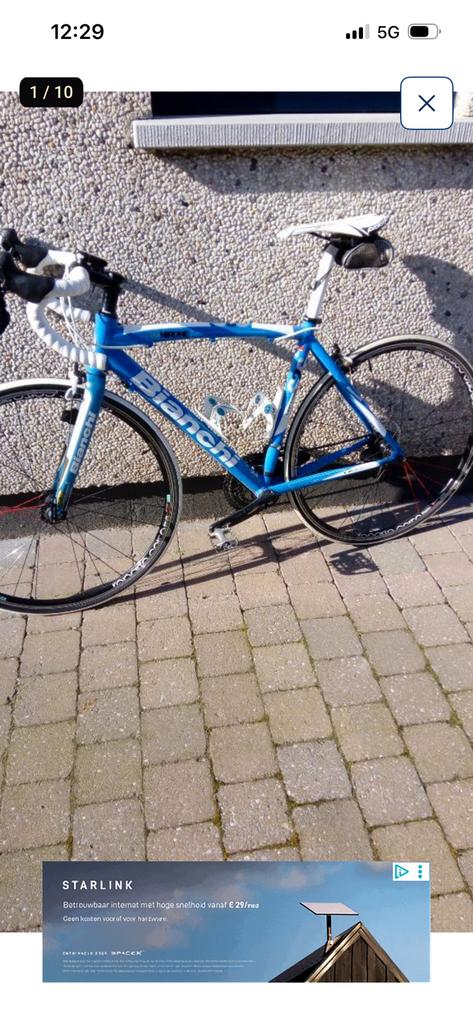 Koersfiets Bianchi, Enlèvement, Utilisé