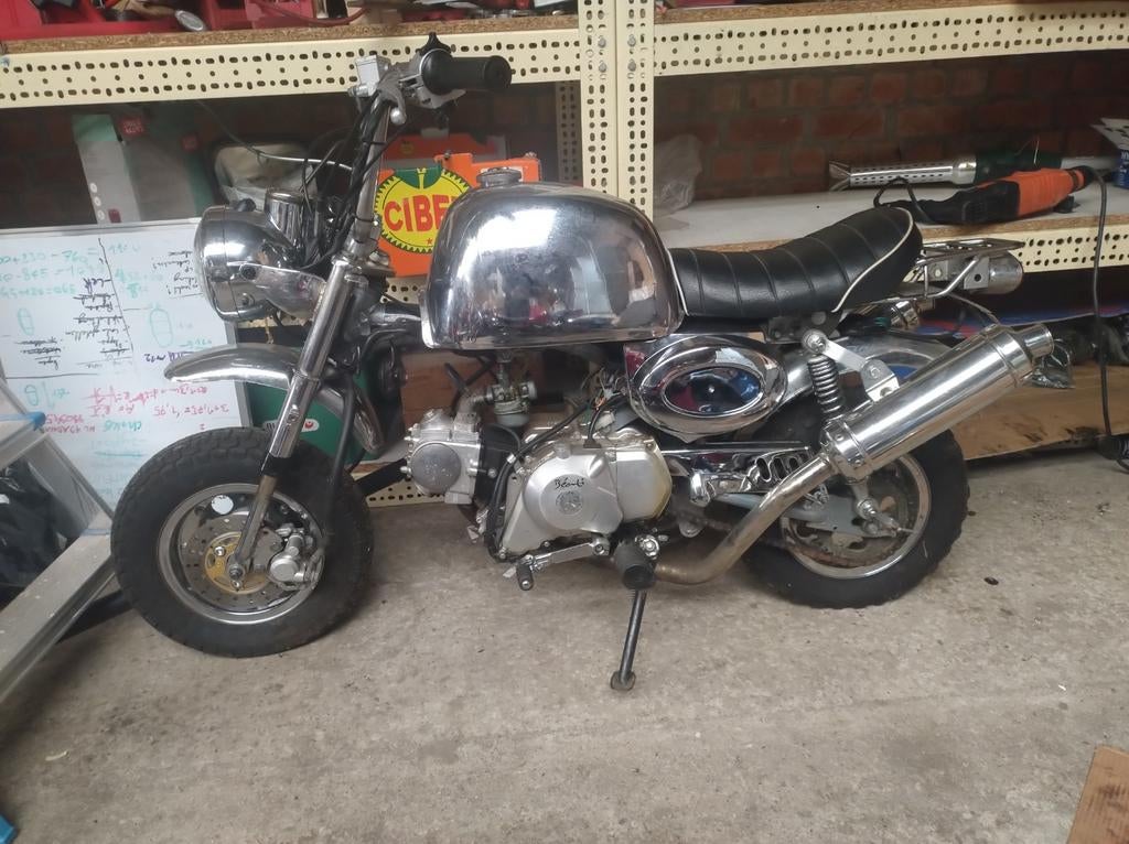 Zhenhua Monkey Gorilla Chrome, Fietsen en Brommers, Brommers | Honda, Gebruikt, Overige modellen, Klasse B (45 km/u), Ophalen