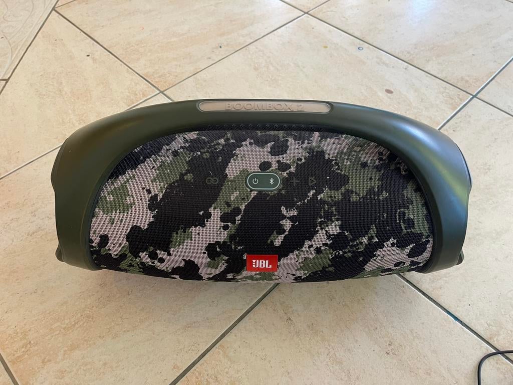 JBL Boombox 2 camouflageluidspreker - zeer goede staat, Ophalen, Gebruikt, JBL