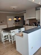 Eiken keuken inclusief toestellen, Huis en Inrichting, Ophalen, Gebruikt, Hoekkeuken, Graniet of Steen