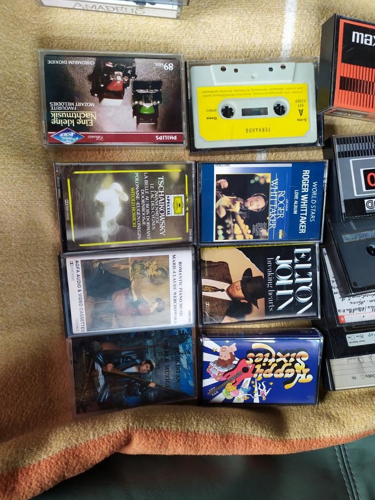 Cassettes met muziek originele en opgenomen + lege doosjes, Cd's en Dvd's, Cassettebandjes, Ophalen of Verzenden