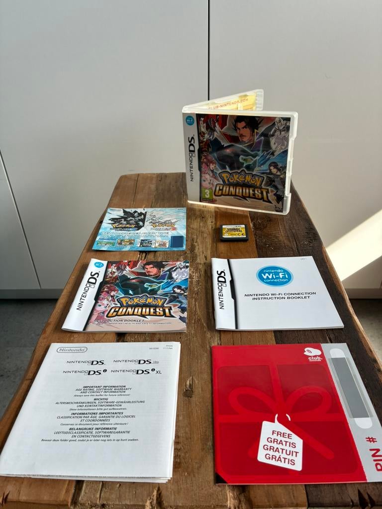 Pokémon Conquest DS - Complete Set + Unused Scratch Card, Games en Spelcomputers, Games | Nintendo DS, Zo goed als nieuw, Avontuur en Actie