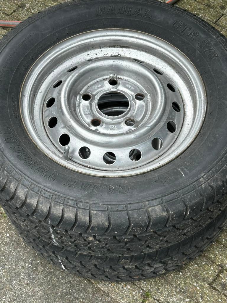 Aanhanger wielen 2 stuks 5x112 e30, Ophalen, Zo goed als nieuw