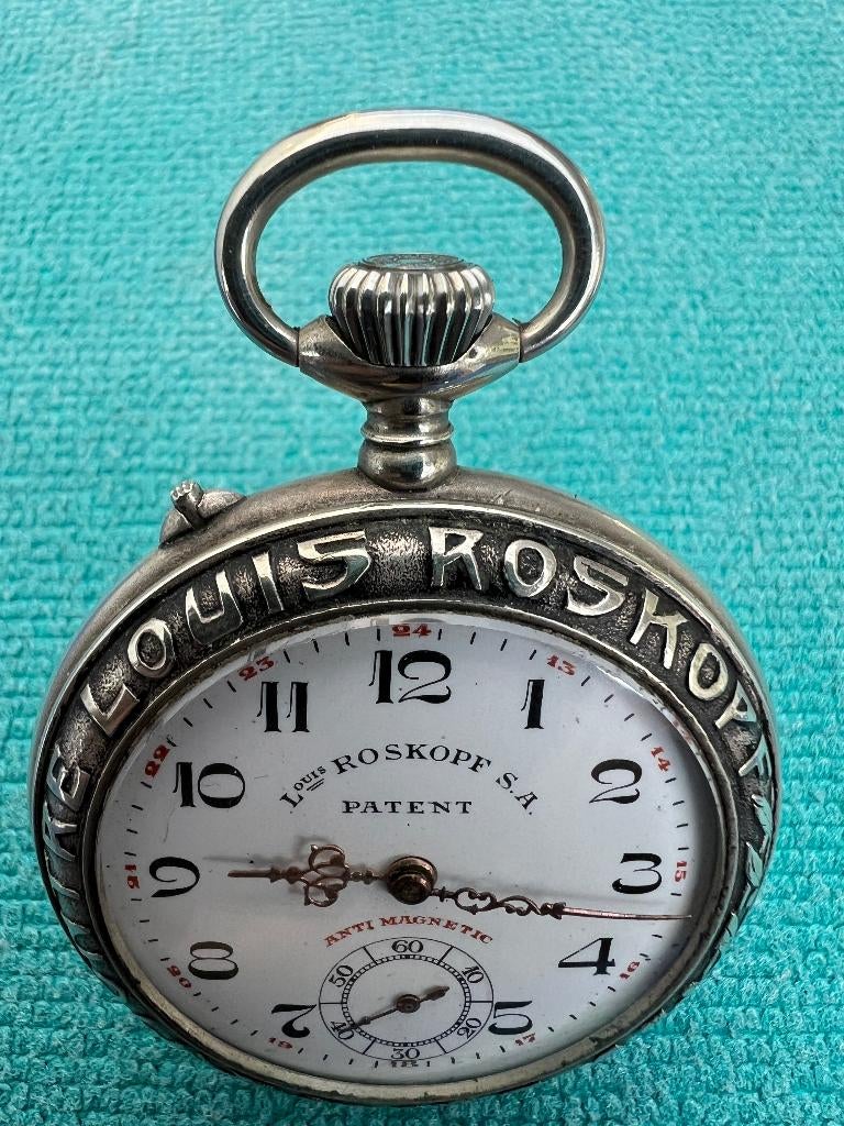 Louis Roskopf S.A. Zeldzaam Zakhorloge, Handtassen en Accessoires, Horloges | Antiek, Zakhorloge, Overige merken, Overige materialen