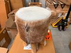 Nieuw krukje bekleed met geitenhuid HSM collectie, Enlèvement ou Envoi, Neuf, Bois