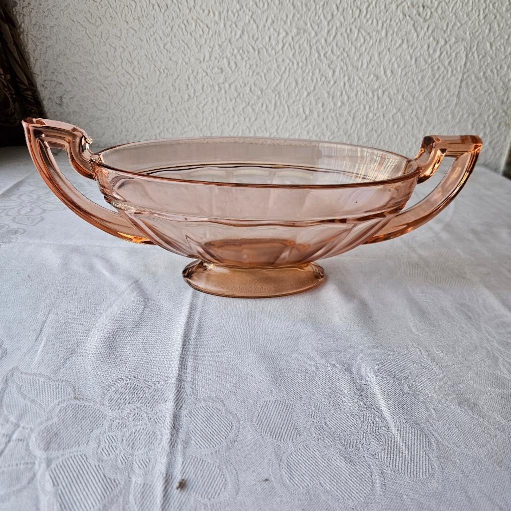 ART DECO SCHAAL VSL, Antiquités & Art, Antiquités | Verre & Cristal, Enlèvement ou Envoi