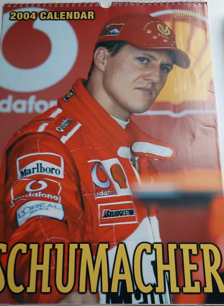 Set van 6 Ferrari Schumacher kalenders, Ophalen of Verzenden, Gebruikt