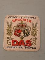 RECTO-VERSO oud viltje DAS brouwerij HOUGAERDE te Hoegaarden, Ophalen of Verzenden, Gebruikt, Viltje(s)