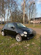 Fiat 500 - kilometerstand: 108.000, Bluetooth, Leder en Stof, Zwart, Bruin
