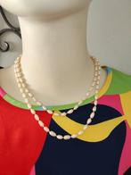 Halsketting met echte zoetwaterparels, Ophalen of Verzenden, Gebruikt, Wit, Overige materialen