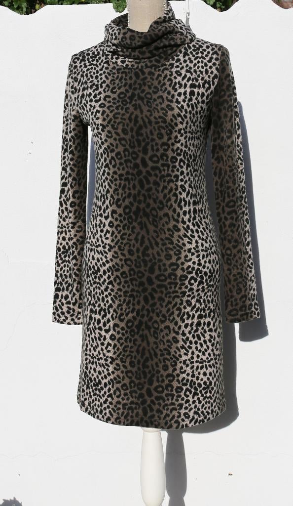 Zeer mooie luipaardjurk, maat S/M, Luc.CE, Ophalen of Verzenden, Zo goed als nieuw, Maat 38/40 (M)